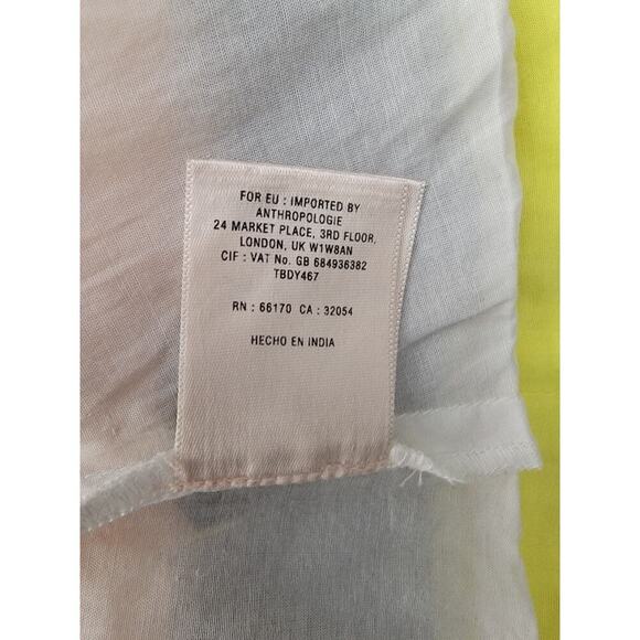 LEIFNOTES Anthropologie Shift Dress Sz 6 Brimming Borders Beaded Patchwork Boho - Picture 11 of 12